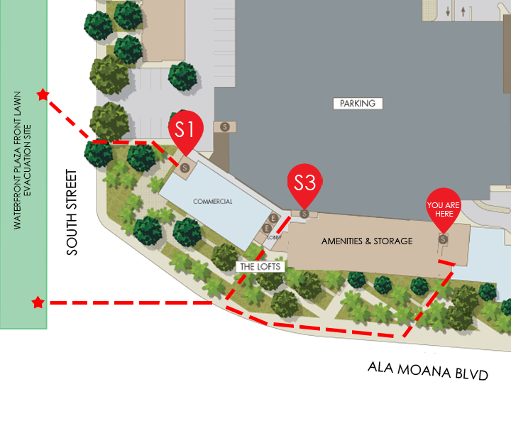 Lofts Evacuation Routes