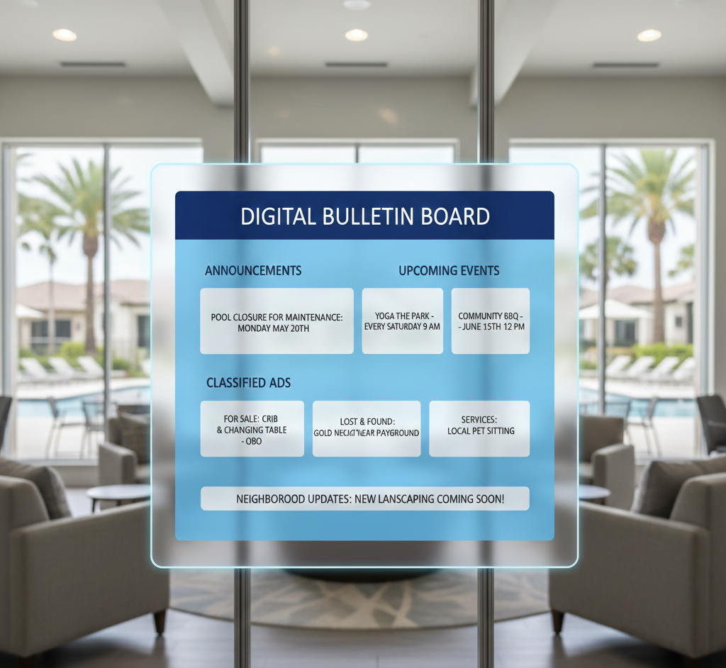 7. Digital Bulletin Board (for any smart TV)